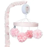 Signature Botanical Baby Musical Baby Crib Mobile in Pink by Lambs & Ivy