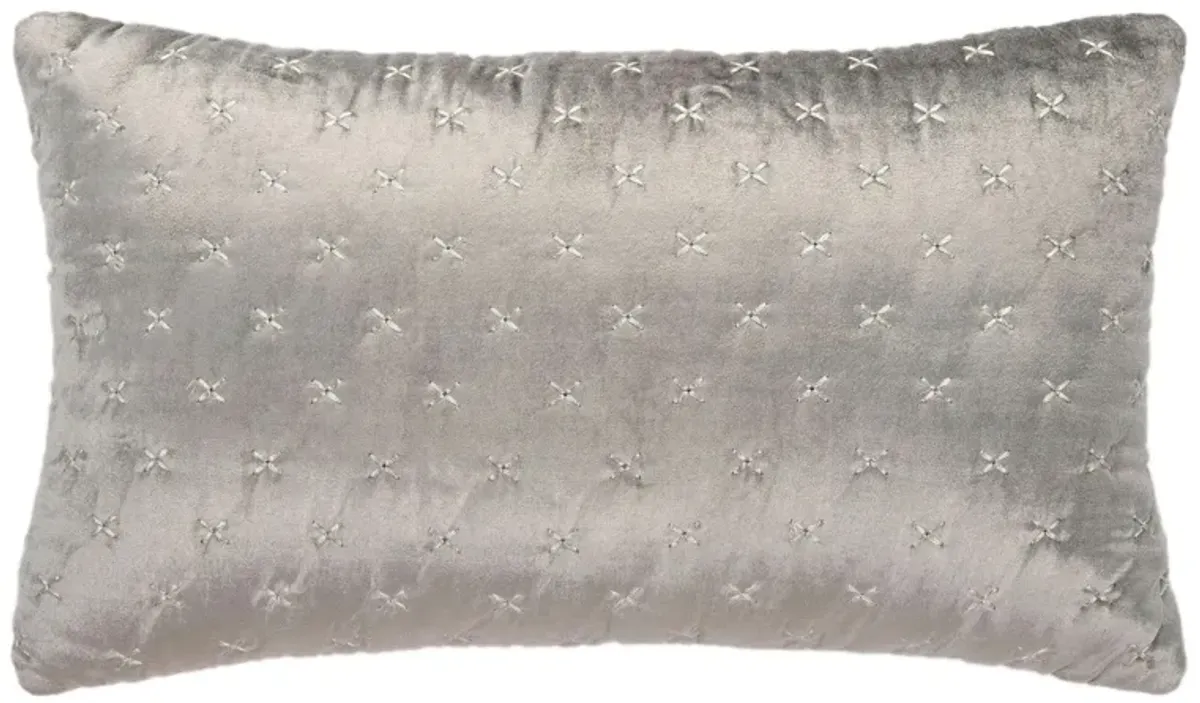 Embellished Deana Accent Pillow in Dark Gray by Safavieh