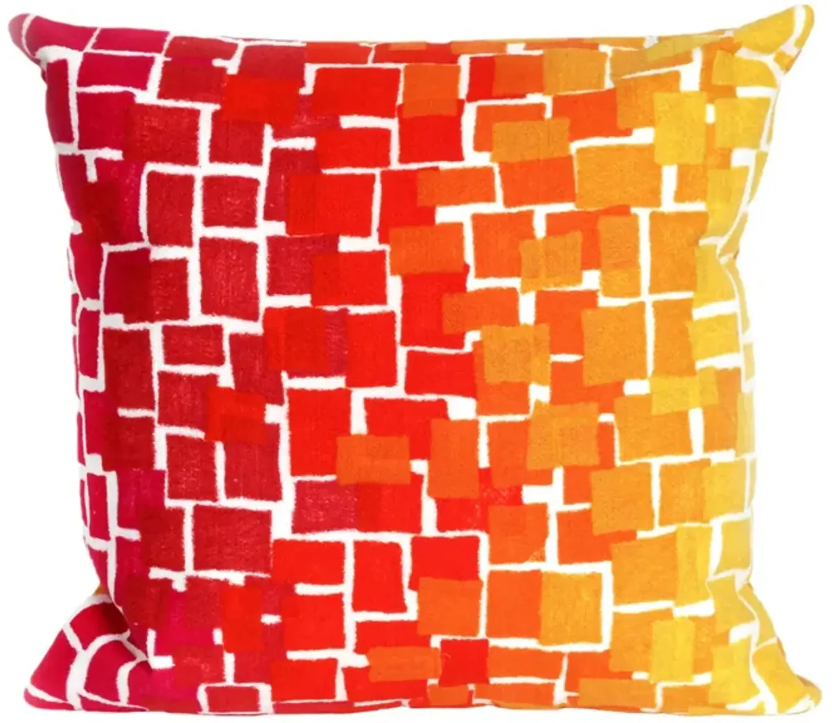 Liora Manne Visions II Ombre Tile Pillow in Red by Trans-Ocean Import Co Inc