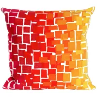 Liora Manne Visions II Ombre Tile Pillow in Red by Trans-Ocean Import Co Inc