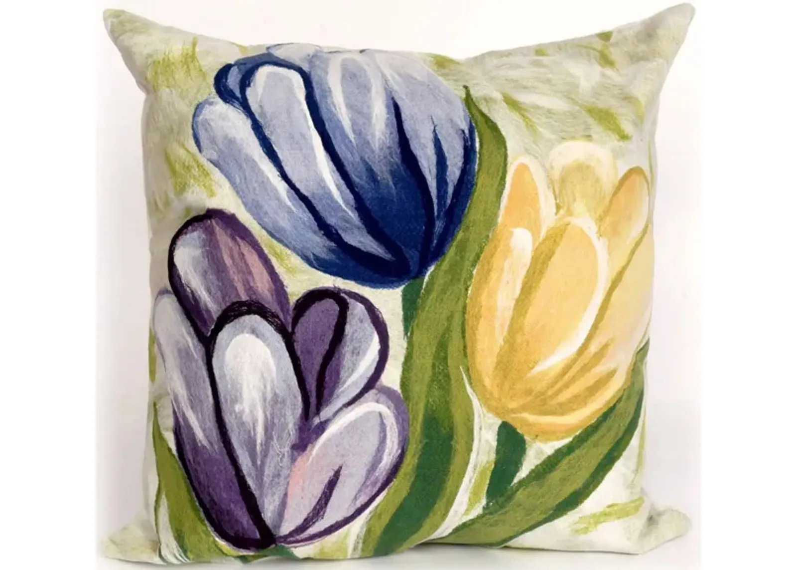 Liora Manne Visions III Tulips Pillow in Blue by Trans-Ocean Import Co Inc