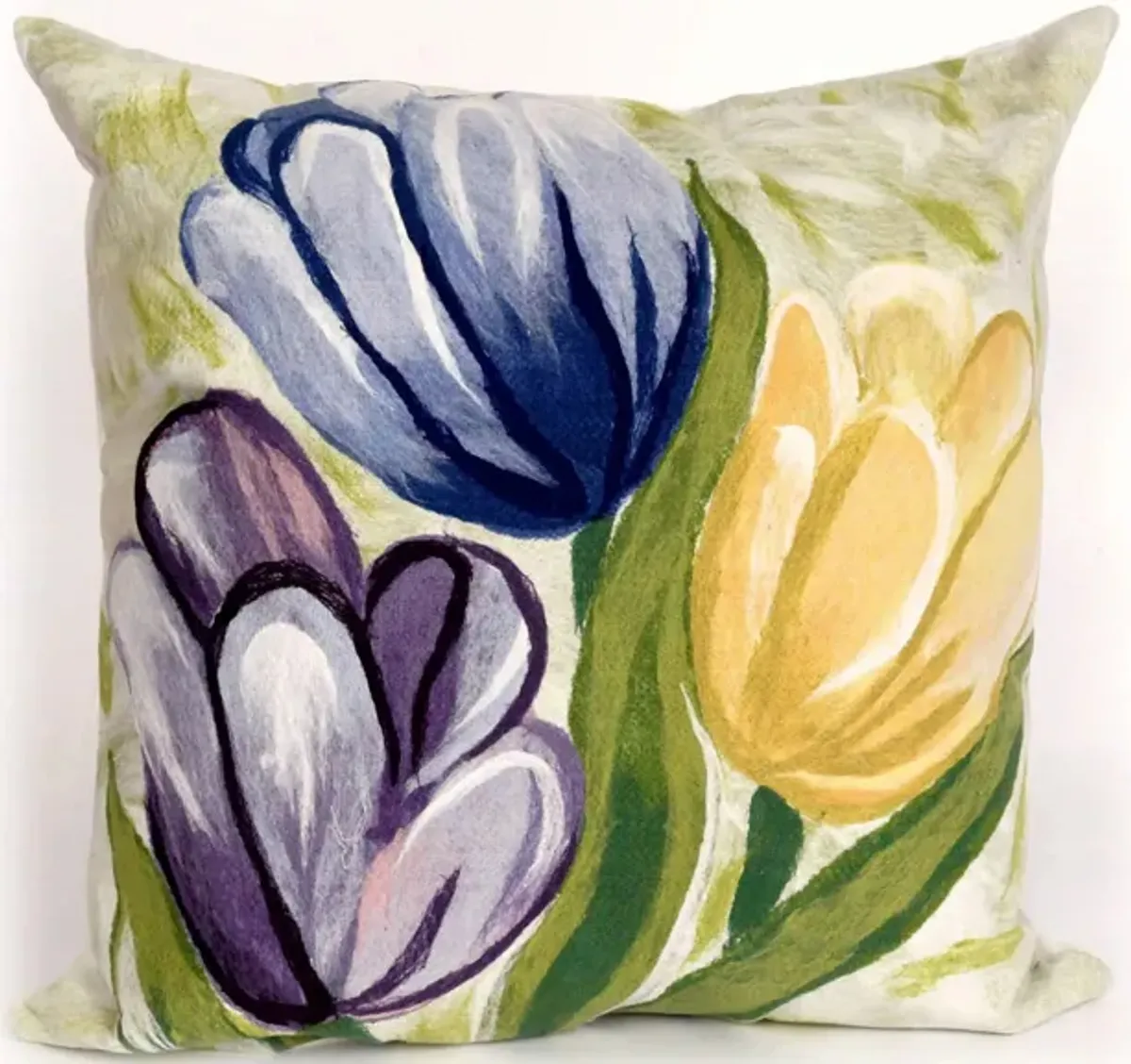 Liora Manne Visions III Tulips Pillow in Blue by Trans-Ocean Import Co Inc