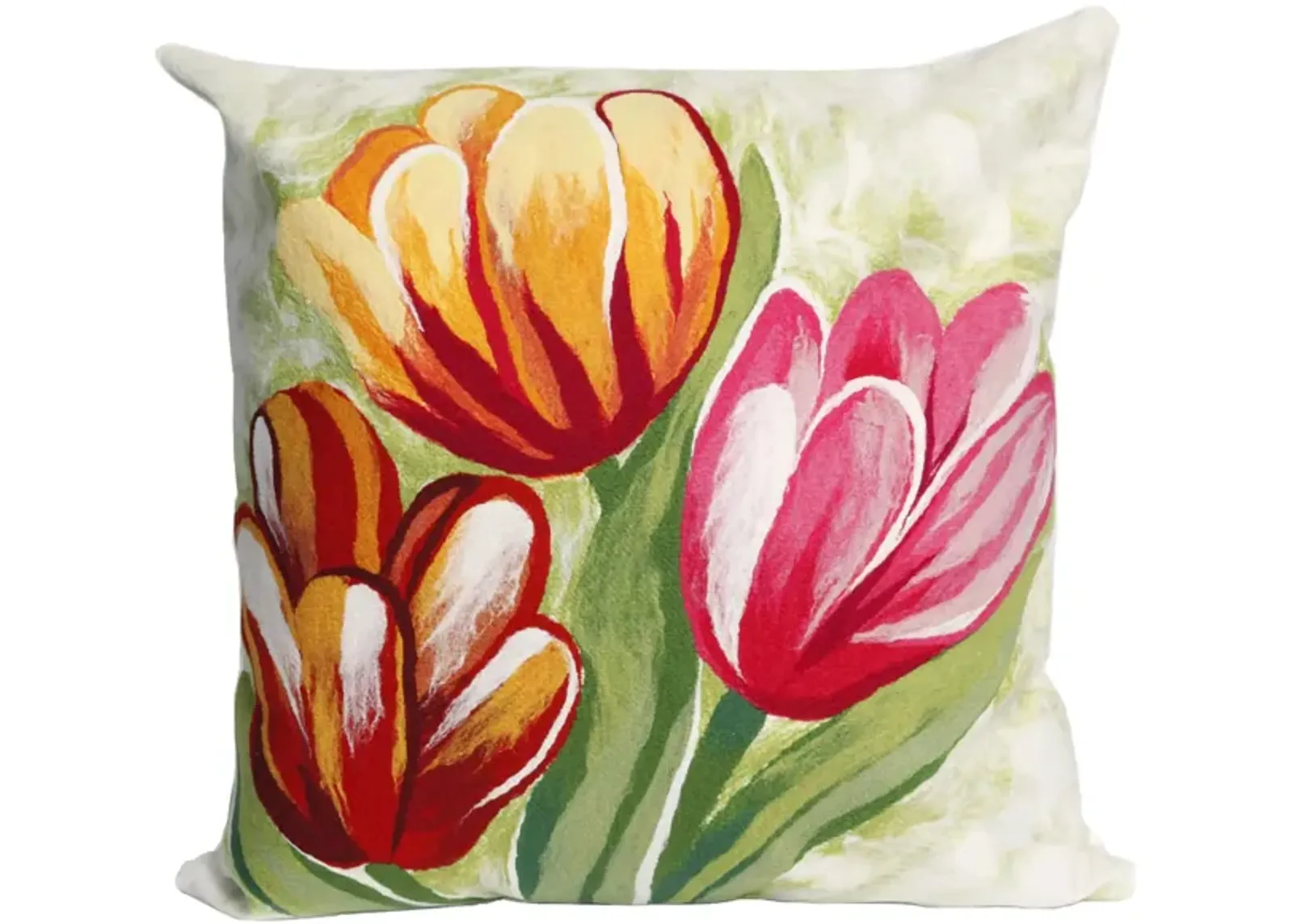 Liora Manne Visions III Tulips Pillow in Red by Trans-Ocean Import Co Inc