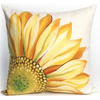 Liora Manne Visions III Sunflower Pillow in Yellow by Trans-Ocean Import Co Inc