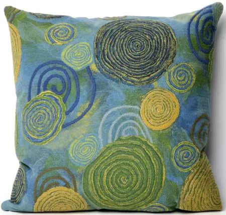 Liora Manne Visions III Graffiti Swirl Pillow in Blue by Trans-Ocean Import Co Inc