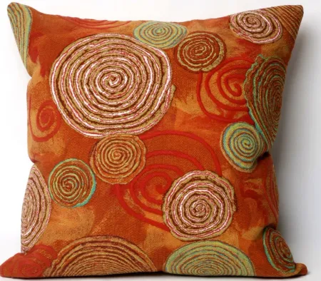 Liora Manne Visions III Graffiti Swirl Pillow in Red by Trans-Ocean Import Co Inc