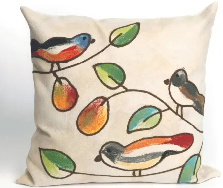 Liora Manne Visions III Song Birds Pillow in Cream by Trans-Ocean Import Co Inc