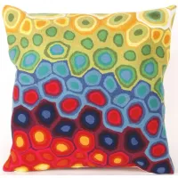 Liora Manne Visions III Pop Swirl Pillow in Red by Trans-Ocean Import Co Inc