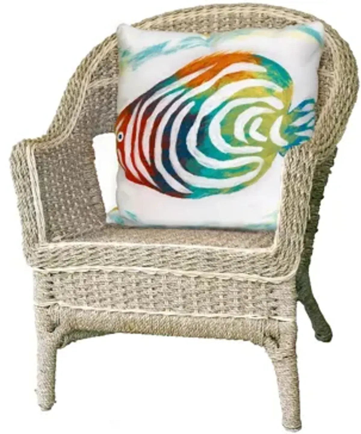 Liora Manne Visions III Rainbow Fish Pillow