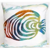 Liora Manne Visions III Rainbow Fish Pillow in Green by Trans-Ocean Import Co Inc