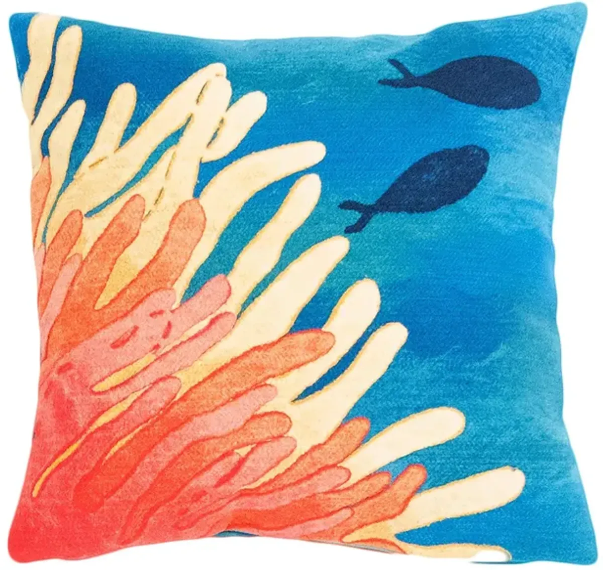 Liora Manne Visions III Reef and Fish Pillow