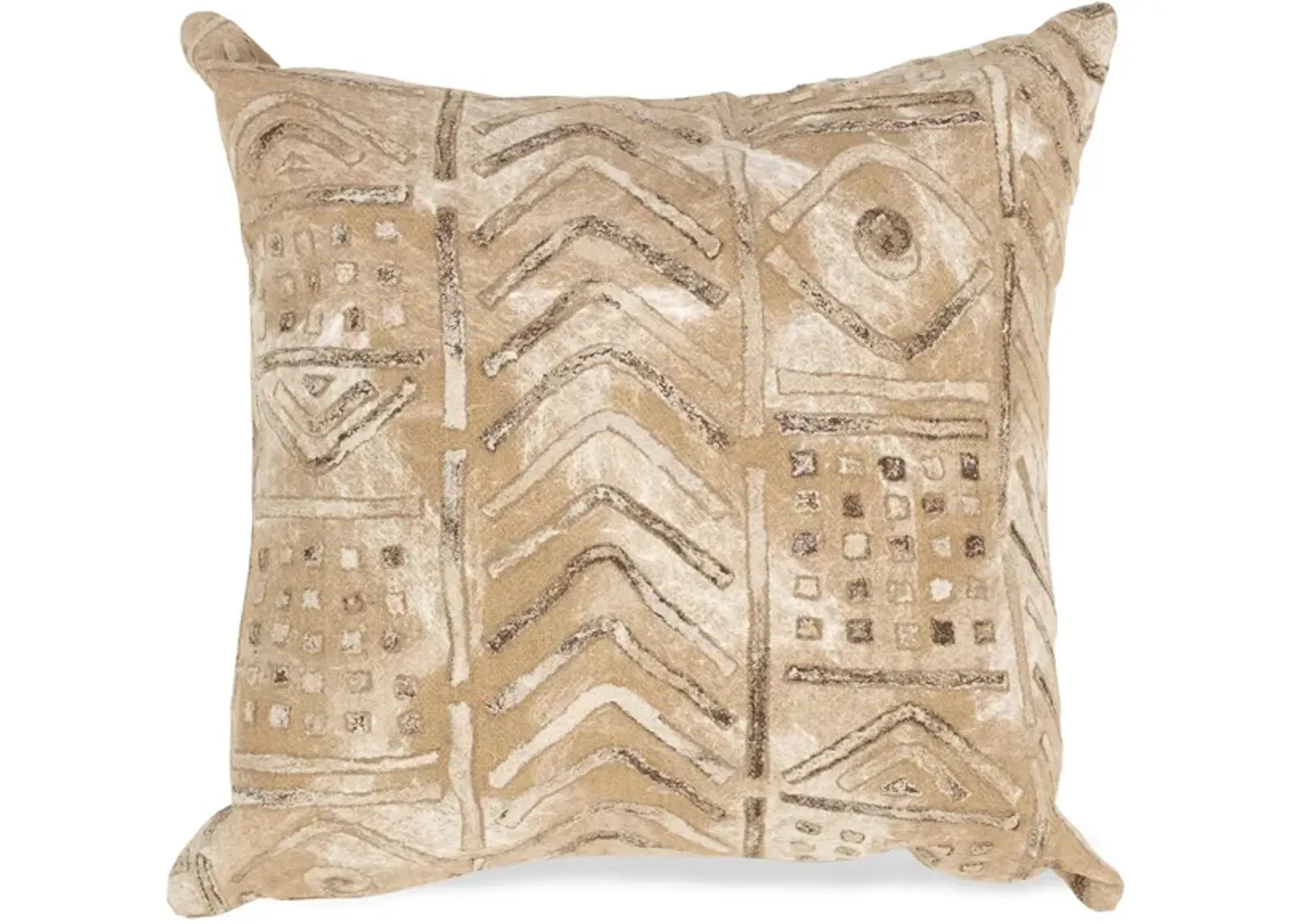 Liora Manne Visions III Bambara Pillow in Beige by Trans-Ocean Import Co Inc