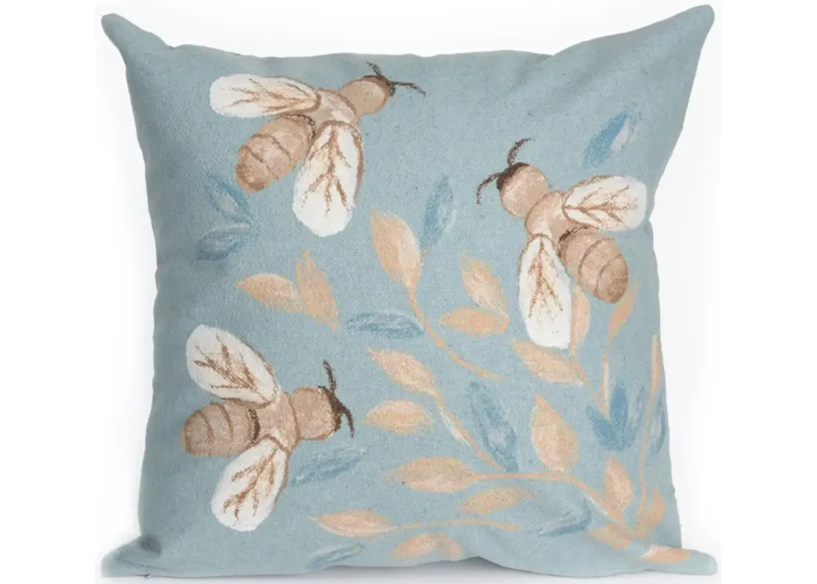 Liora Manne Visions III Bees Pillow in Aqua by Trans-Ocean Import Co Inc