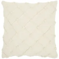 Woven Throw Pillow in Ivory by Nourison