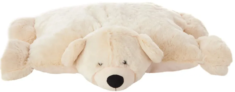 Mina Victory Bear Pillow in IVORY by Nourison