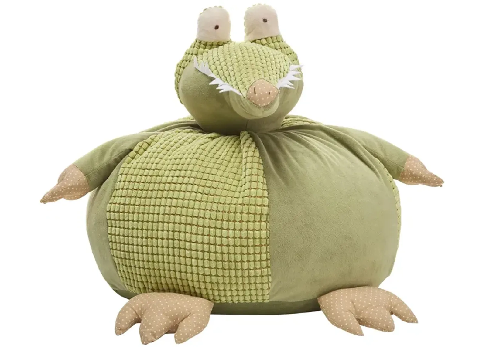 Mina Victory Round Crocodile Plush Animal in GREEN by Nourison