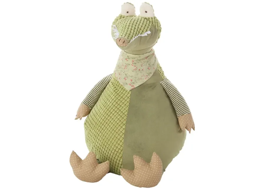 Mina Victory Crocodile Plush Animal in GREEN by Nourison