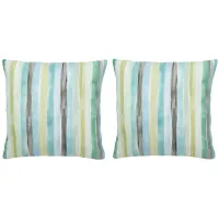 Soleil Accent Pillow Set - 2 Pc. in Multi Green by Safavieh