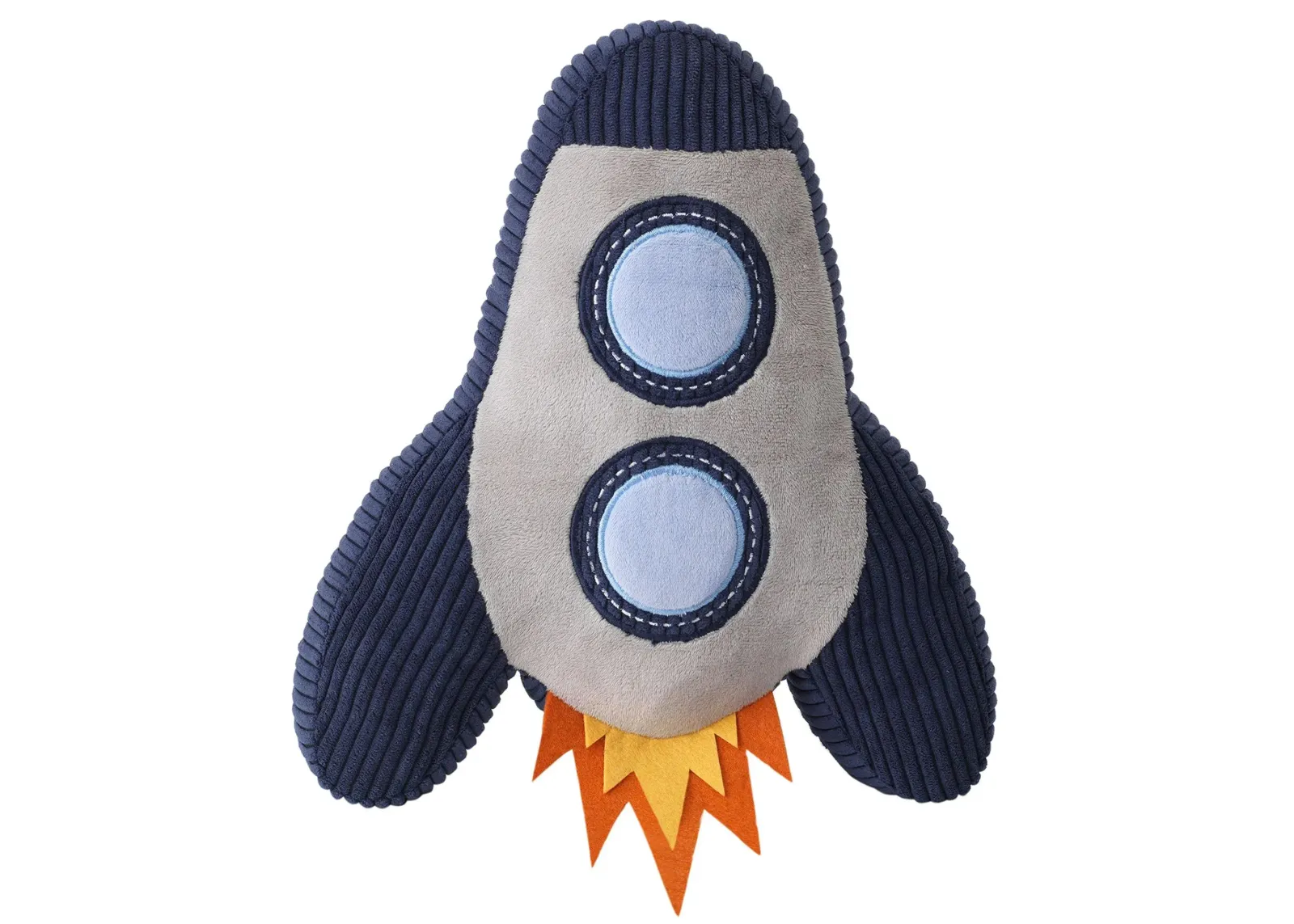 Milky Way Pillow Plush Rocket in Blue