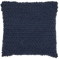 Mina Victory Thin Group Loops Navy Throw Pillow in Navy by Nourison