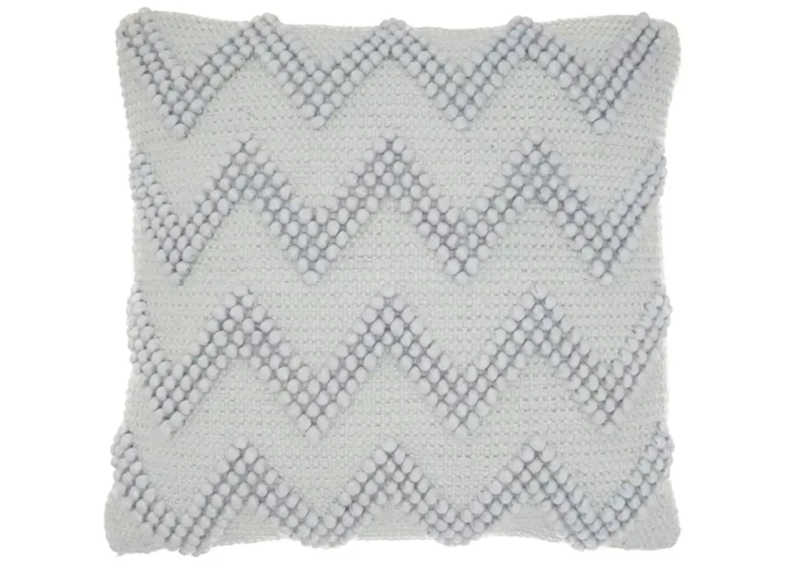 Mina Victory 20" Square Chevron Throw Pillow in Sky by Nourison