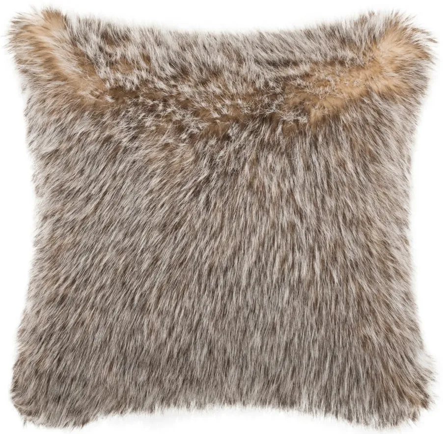 Dusty Fur Pillow in Gray by Safavieh