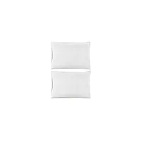 Cotton Velvet 13" x 20" Down Throw Pillow Set - 2 Pc. in Medium Gray by Surya