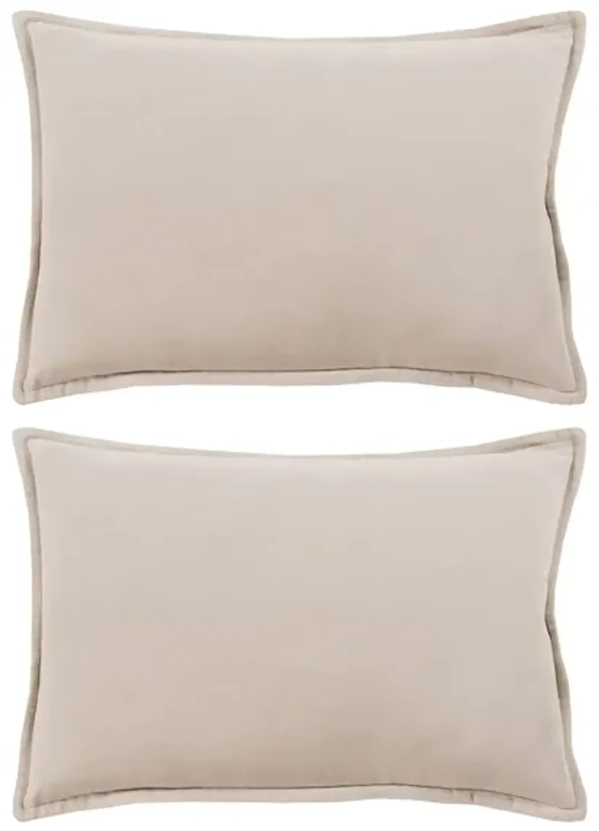 Cotton Velvet 13" x 19" Throw Pillow Set - 2 Pc.