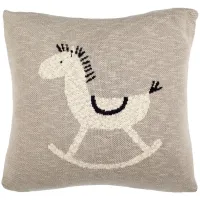 Tater Trot Pillow in Gray & Black by Safavieh