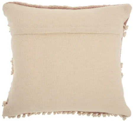 Mina Victory Texture Stripes Throw Pillow in Blush by Nourison
