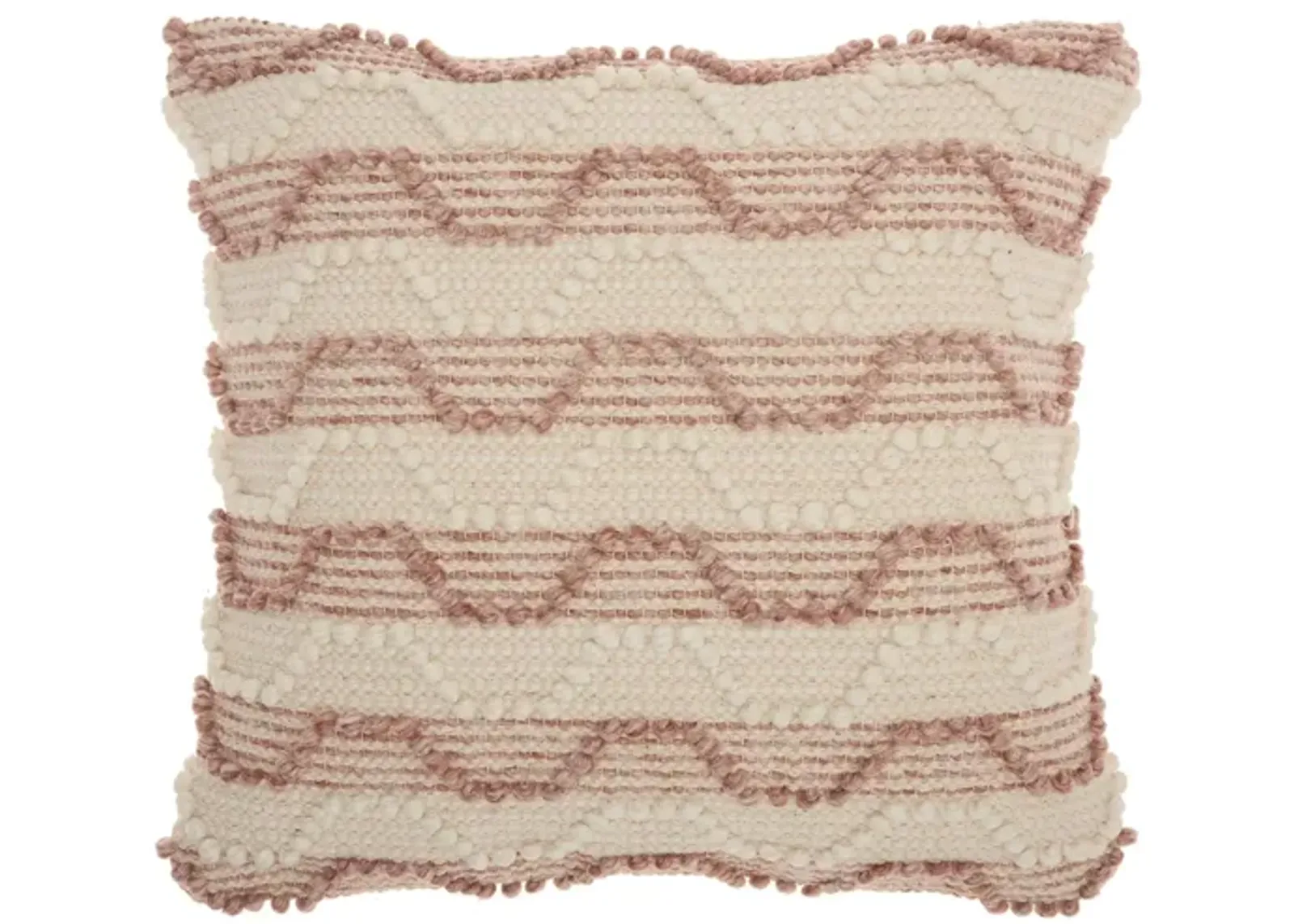 Mina Victory Arch Stripes Throw Pillow in Blush by Nourison