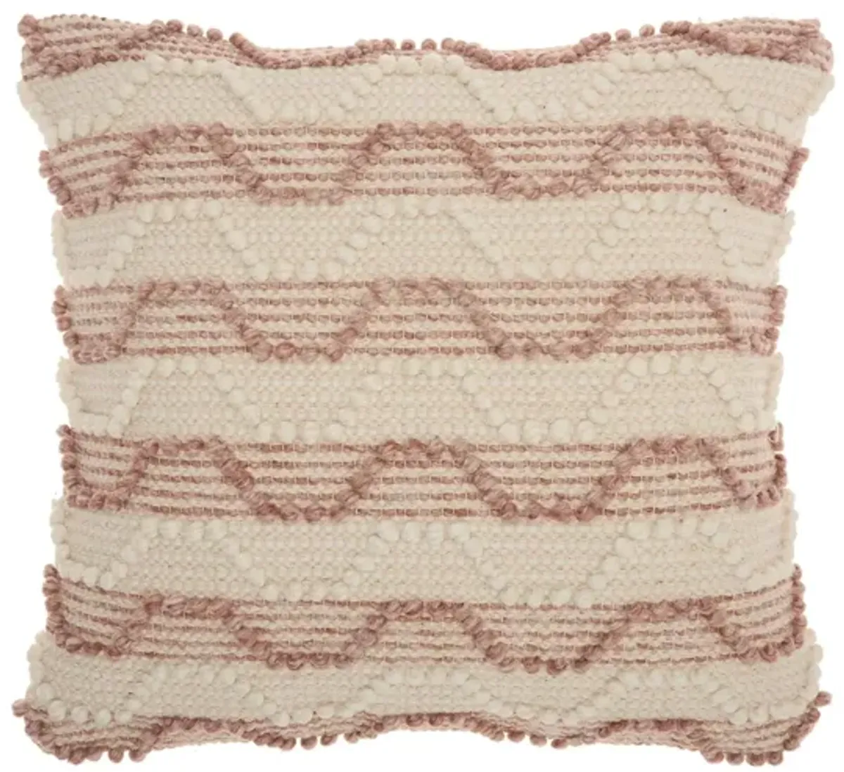 Mina Victory Arch Stripes Throw Pillow in Blush by Nourison