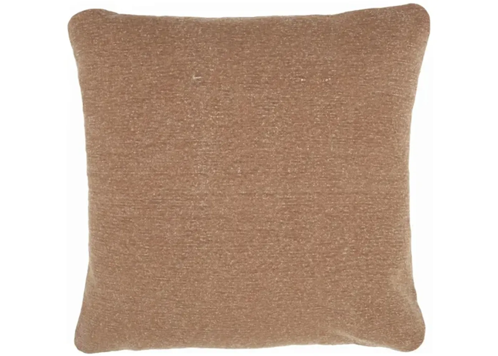 Nourison Stonewash Solid Clay Throw Pillow in Clay by Nourison