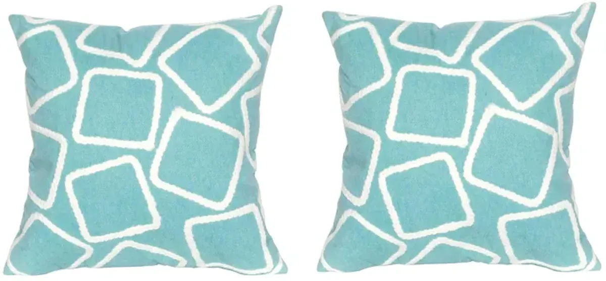 Liora Manne Visions I Squares Pillow Set - 2-pc.