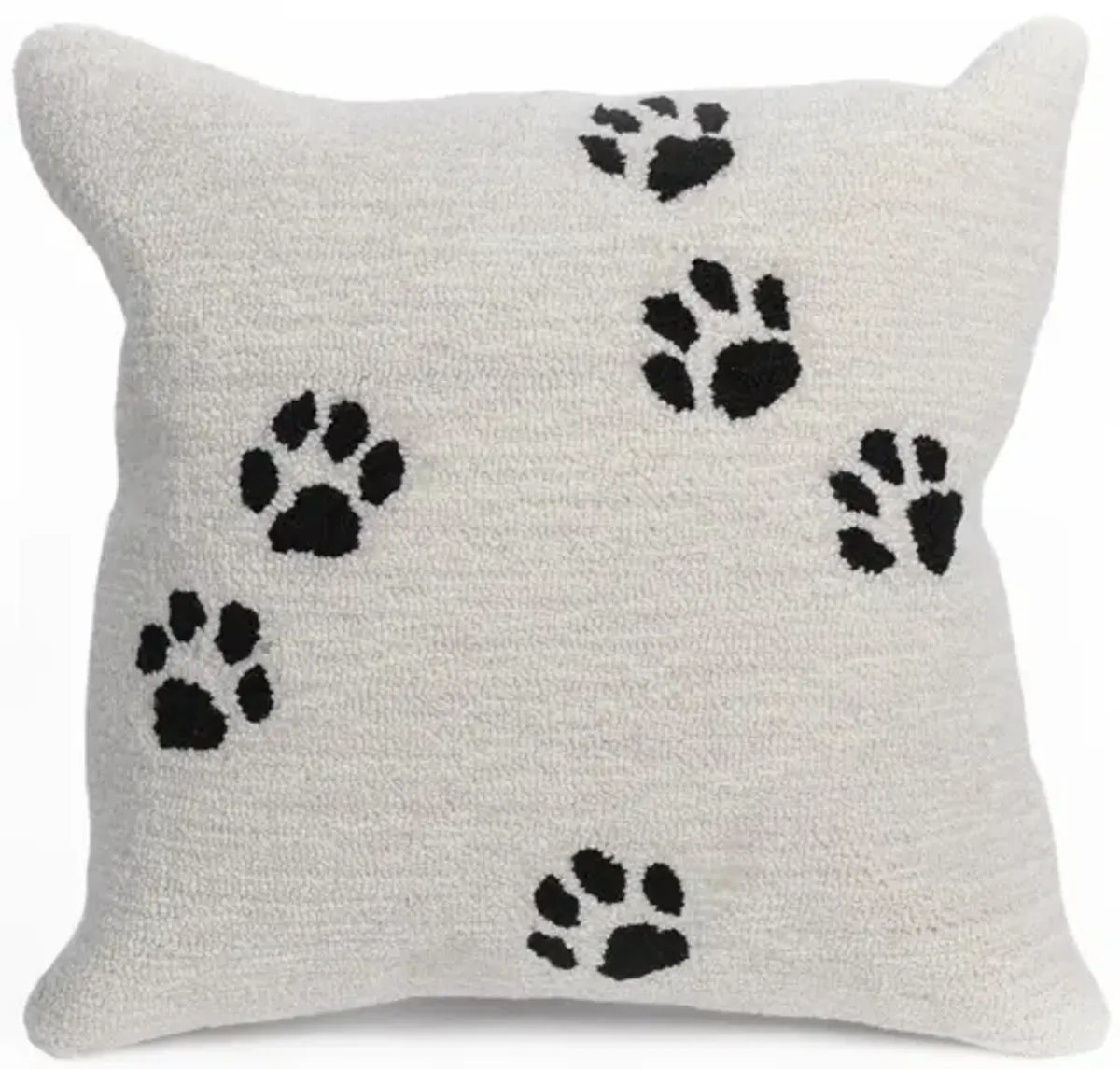 Liora Manne Frontporch Paw Prints Pillow in Natural by Trans-Ocean Import Co Inc