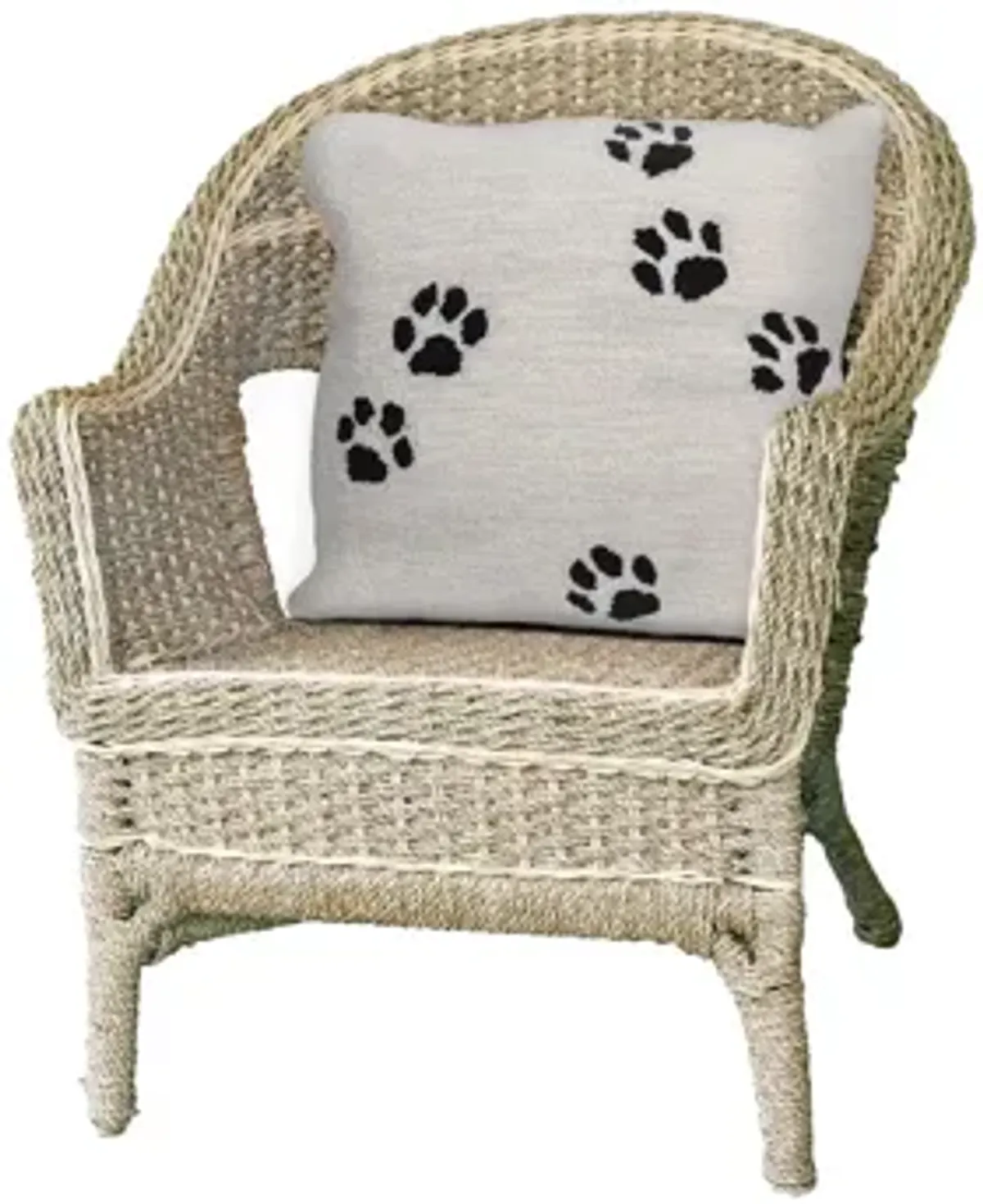 Liora Manne Frontporch Paw Prints Pillow