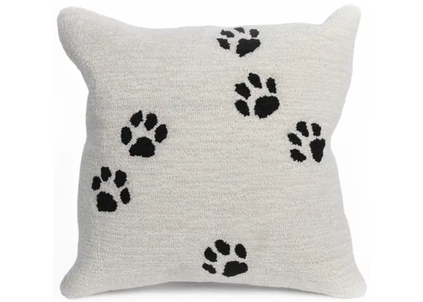 Liora Manne Frontporch Paw Prints Pillow in Natural by Trans-Ocean Import Co Inc