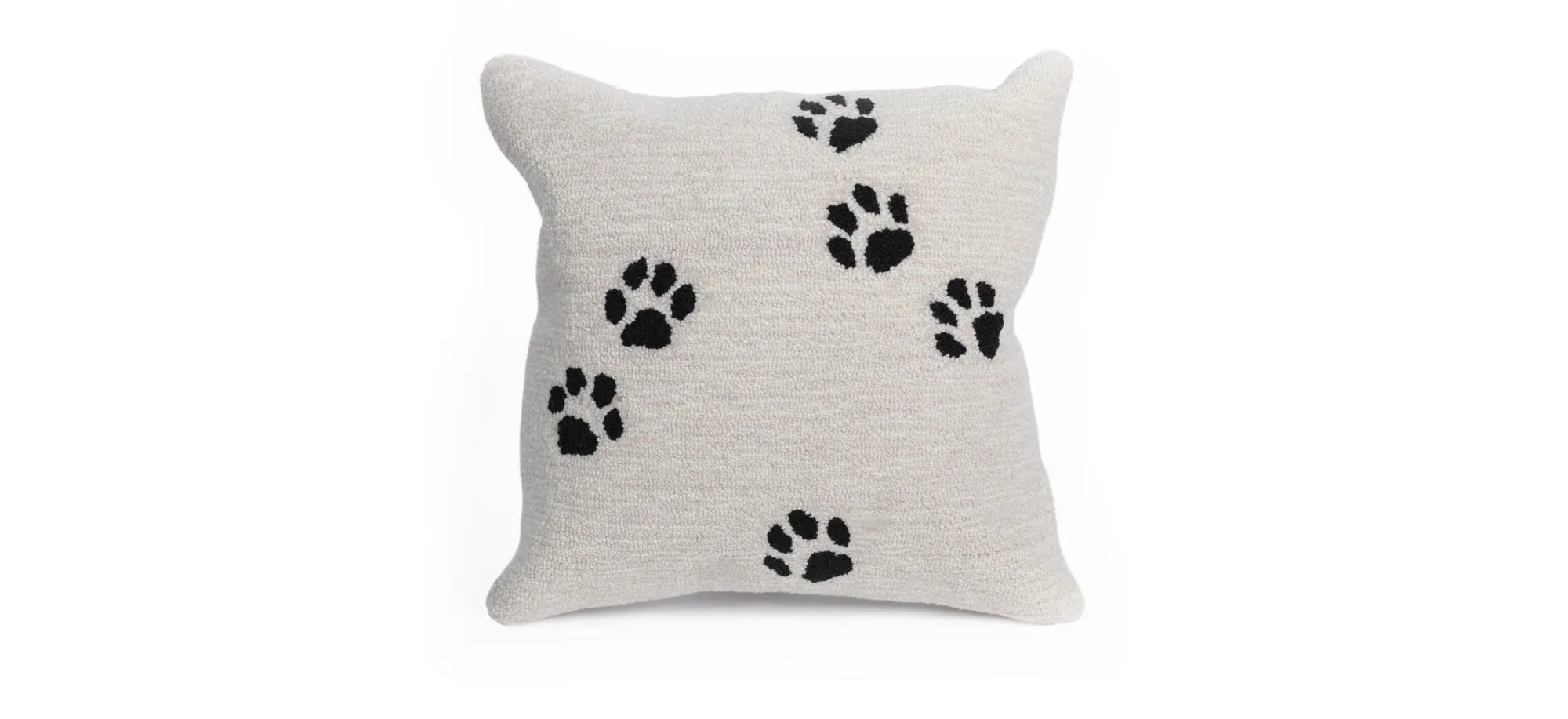 Liora Manne Frontporch Paw Prints Pillow in Natural by Trans-Ocean Import Co Inc