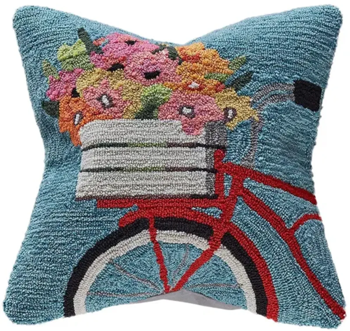 Liora Manne Frontporch Bike Ride Pillow