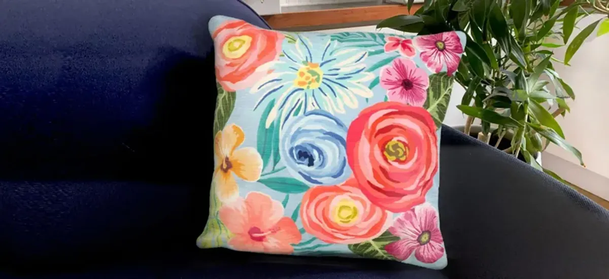 Liora Manne Illusions Flower Garden Pillow