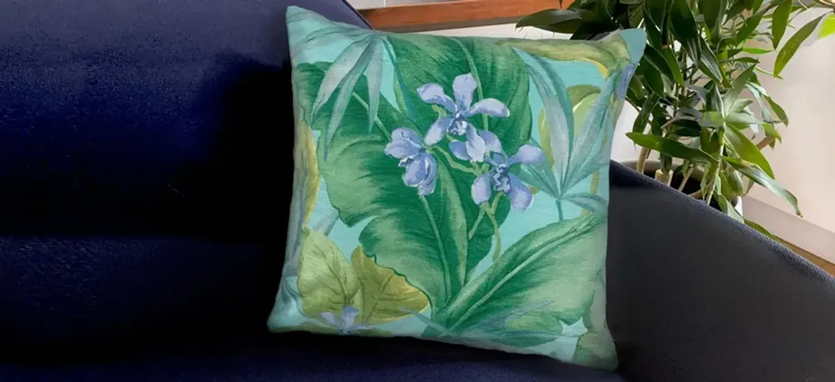 Liora Manne Illusions Tropical Leaf Pillow