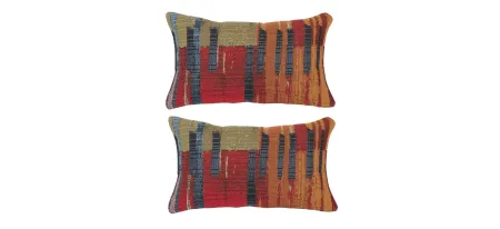 Liora Manne Marina Paintbox Pillow Set - 2 Pc. in Multi by Trans-Ocean Import Co Inc