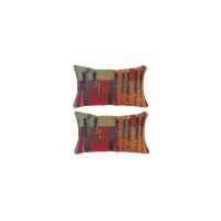 Liora Manne Marina Paintbox Pillow Set - 2 Pc. in Multi by Trans-Ocean Import Co Inc
