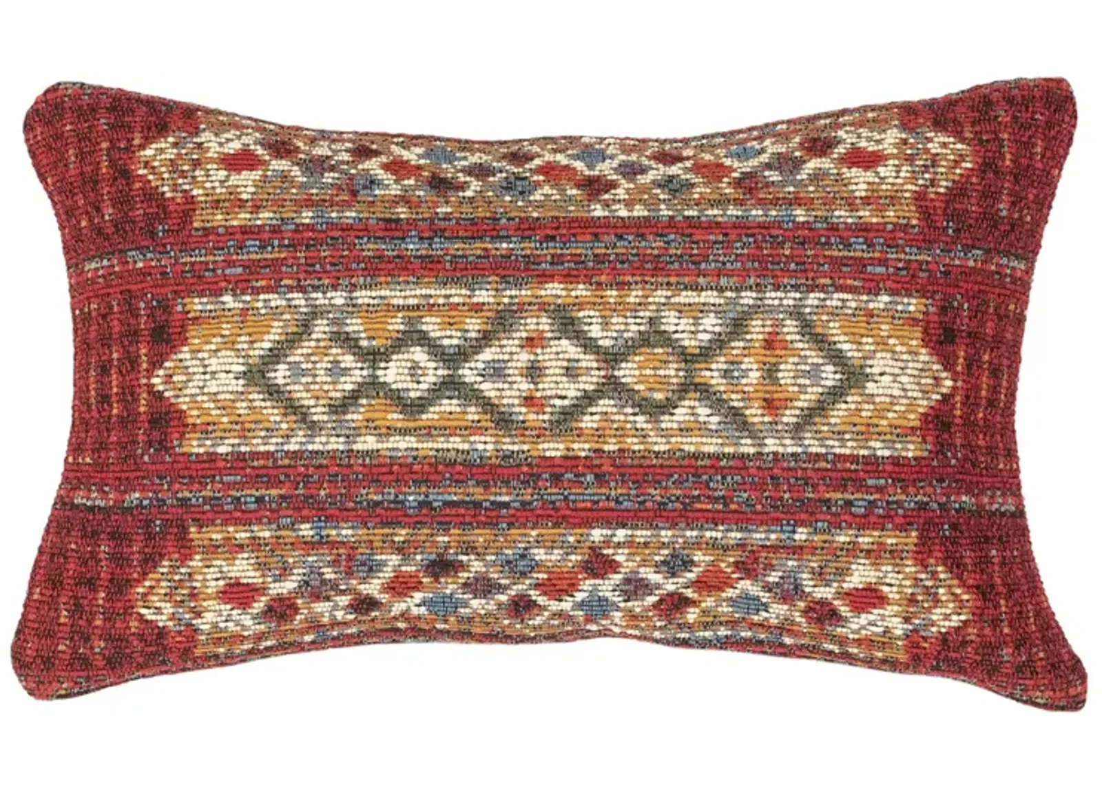 Liora Manne Marina Tribal Stripe Pillow in Red by Trans-Ocean Import Co Inc