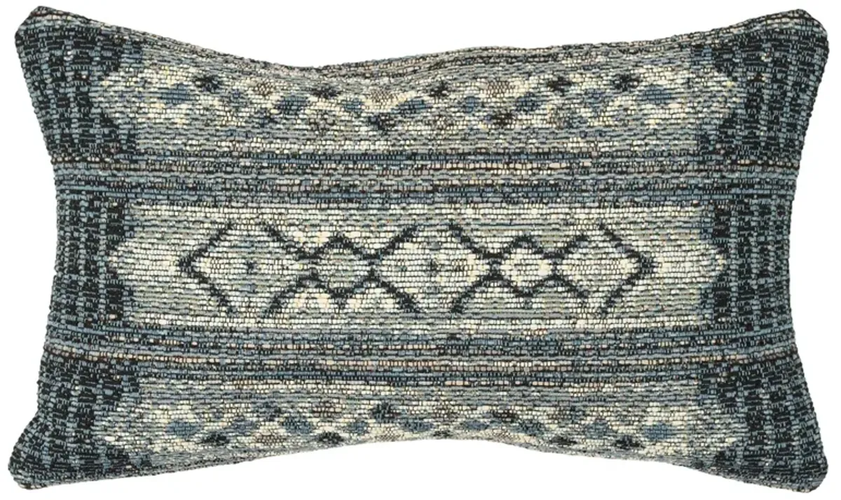 Liora Manne Marina Tribal Stripe Pillow in Denim by Trans-Ocean Import Co Inc