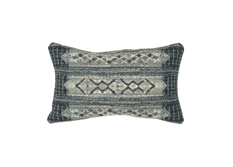 Liora Manne Marina Tribal Stripe Pillow in Denim by Trans-Ocean Import Co Inc