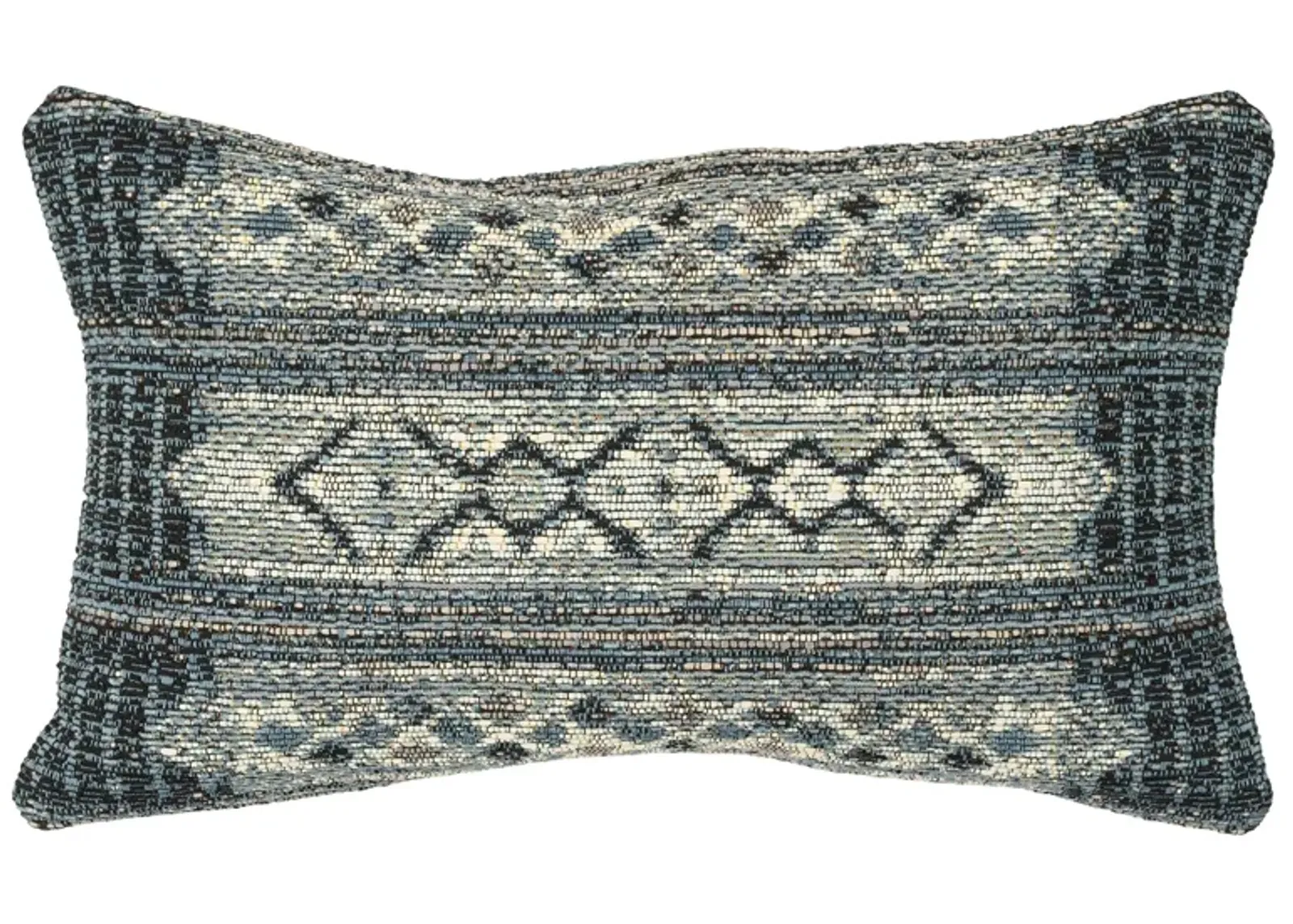 Liora Manne Marina Tribal Stripe Pillow in Denim by Trans-Ocean Import Co Inc