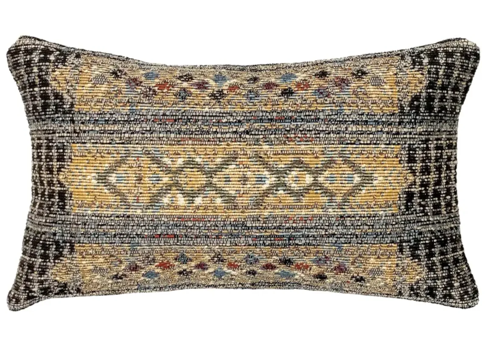 Liora Manne Marina Tribal Stripe Pillow in Black by Trans-Ocean Import Co Inc