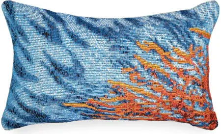 Liora Manne Marina Coral Pillow in Blue by Trans-Ocean Import Co Inc