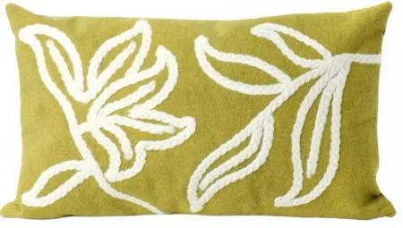 Liora Manne Visions I Windsor Pillow in Lime by Trans-Ocean Import Co Inc